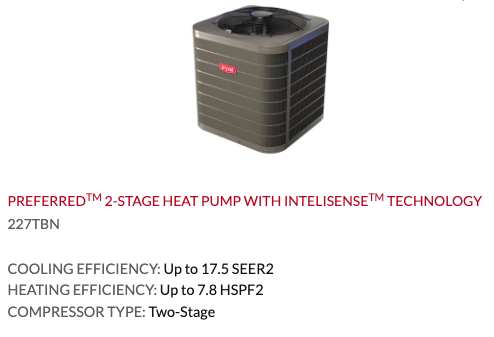 Preferred 2 Stage Heat Pump Sun Air