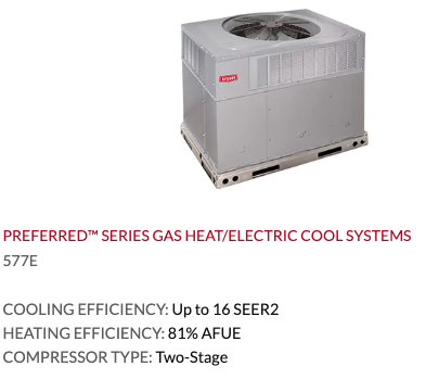 Preferred Series Package Systems Sun Air