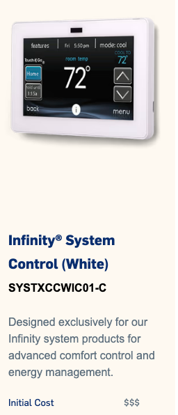 Infinity System Control Sun Air