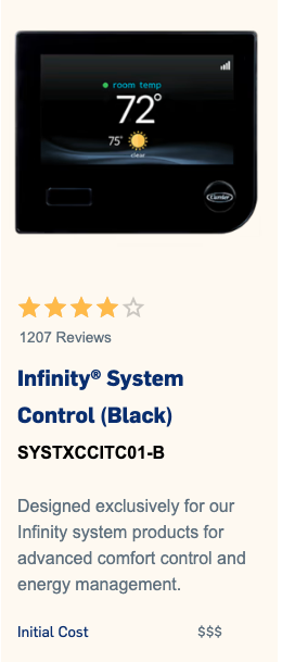 Infinity System Control Sun Air